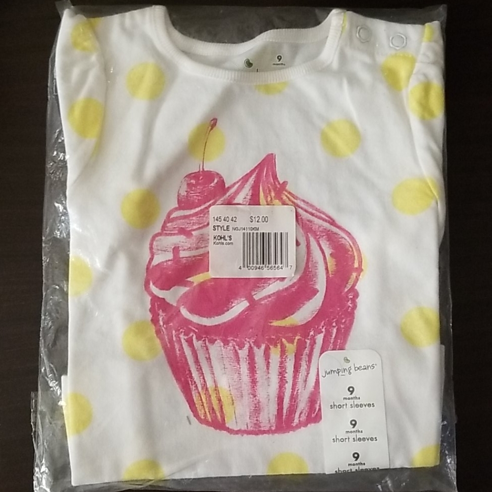 Little girl cupcake t shirt